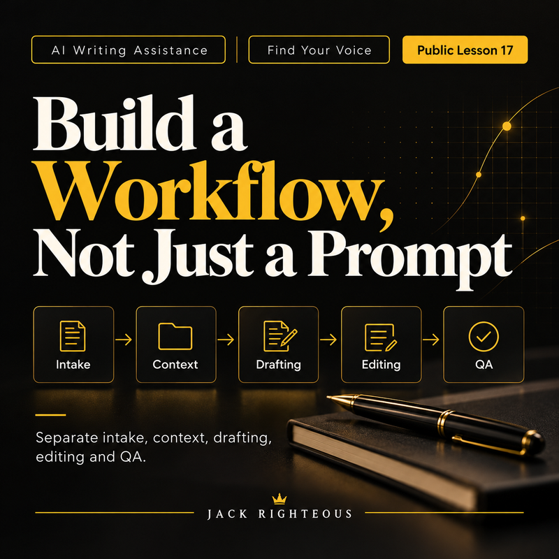 One Prompt Is Not an AI Writing System