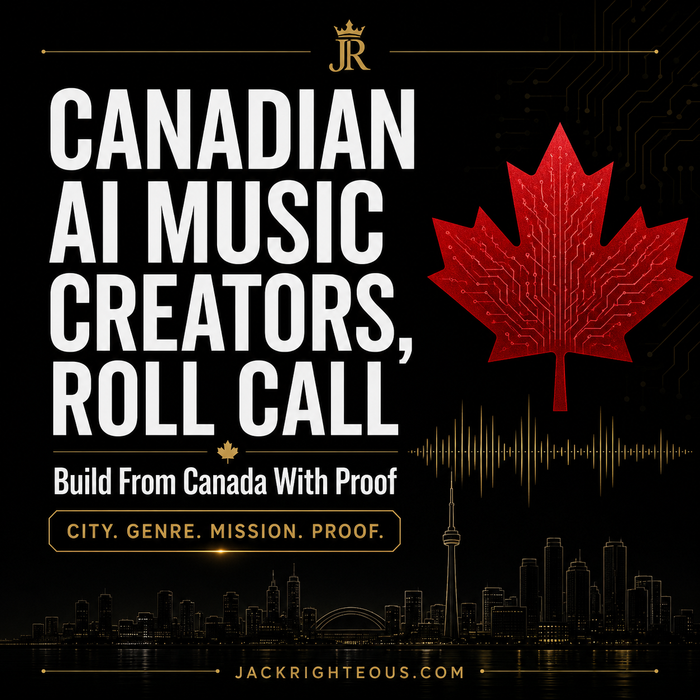Canadian AI Music Creators Roll Call for Canada Day connecting creators by city, genre, mission and AI-assisted music work