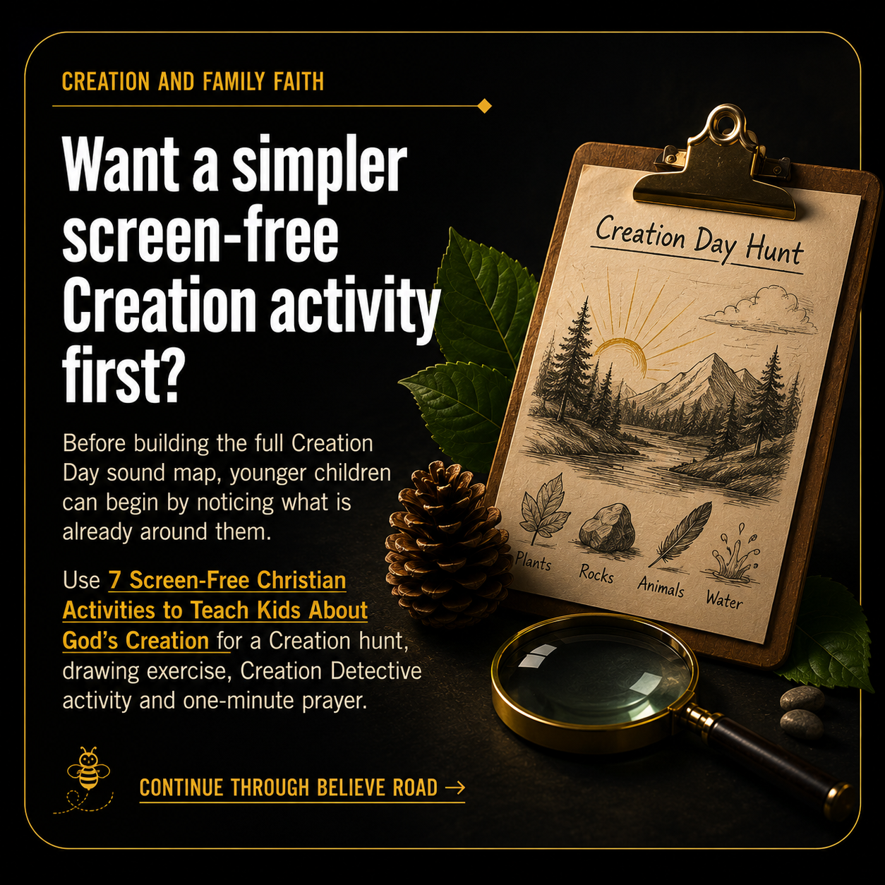 Creation Day Family Activity: Salad, Sound Map & AI Song