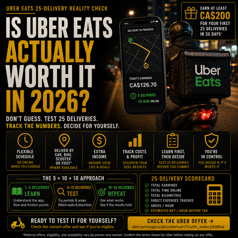 Is Uber Eats Worth It in 2026? The 25-Delivery Profit Test