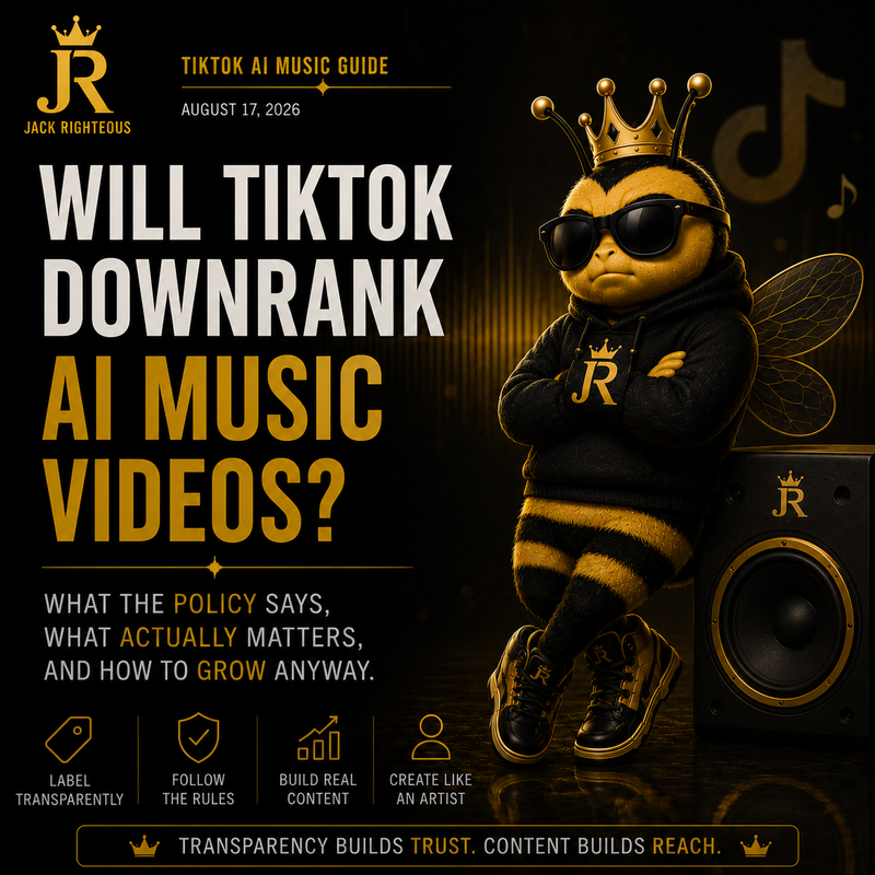 Does TikTok Suppress AI Music Videos? AI Labels, AI Spam & What Actually Risks Your Reach