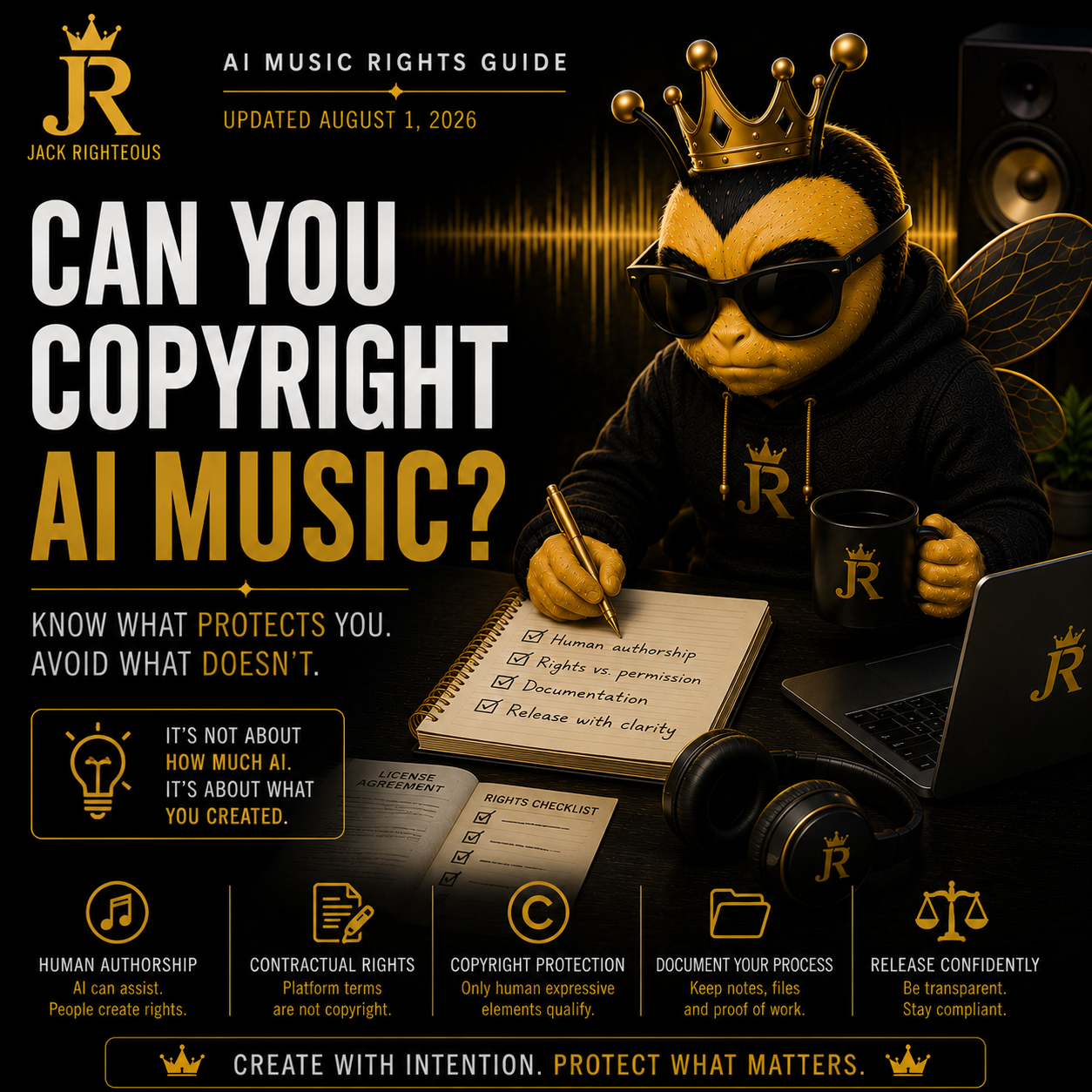 AI Music Copyright 2026: Human Authorship, Ownership & Registration