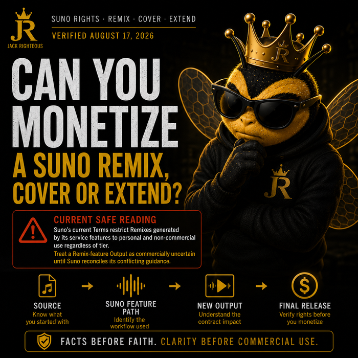 Can You Monetize a Suno Remix, Cover or Extend? The 2026 Rights Rules Explained