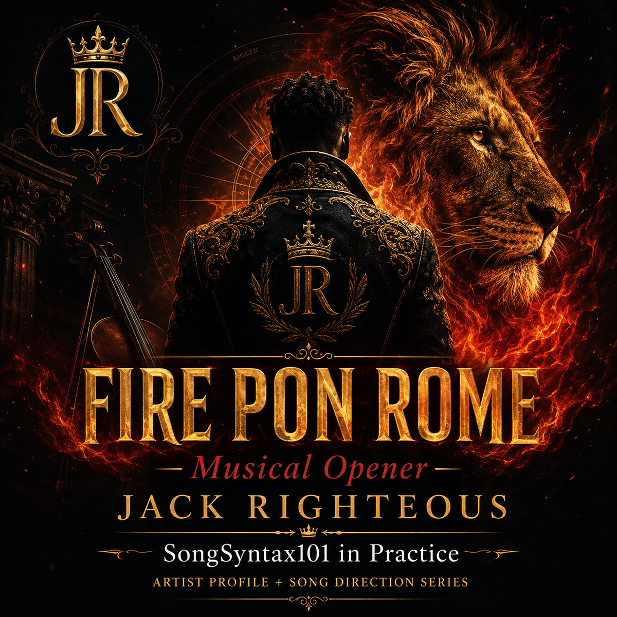 Fire Pon Rome cover by Jack Righteous, a SongSyntax101 artist profile and song direction series musical opener.