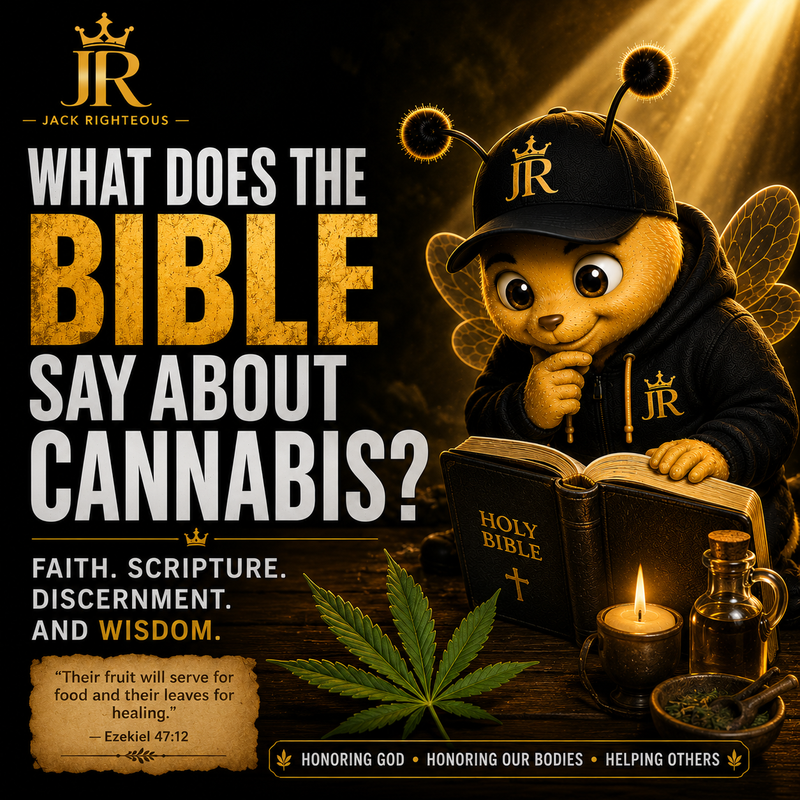 Bee Righteous studies Scripture while exploring Christian discernment on cannabis, sobriety, healing, liberty and wisdom.