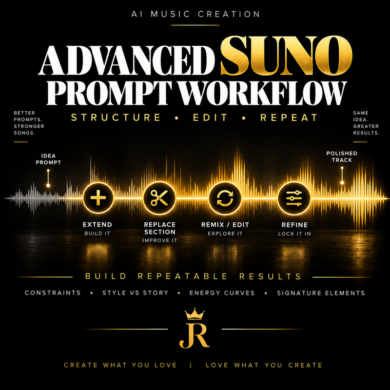 Advanced Suno Prompt Workflow: Structure, Editing & Repeatability