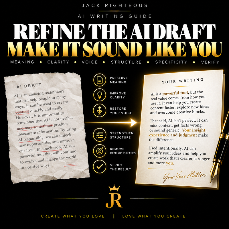 Cover image for Refining AI Writing: How to Edit & Improve AI Text