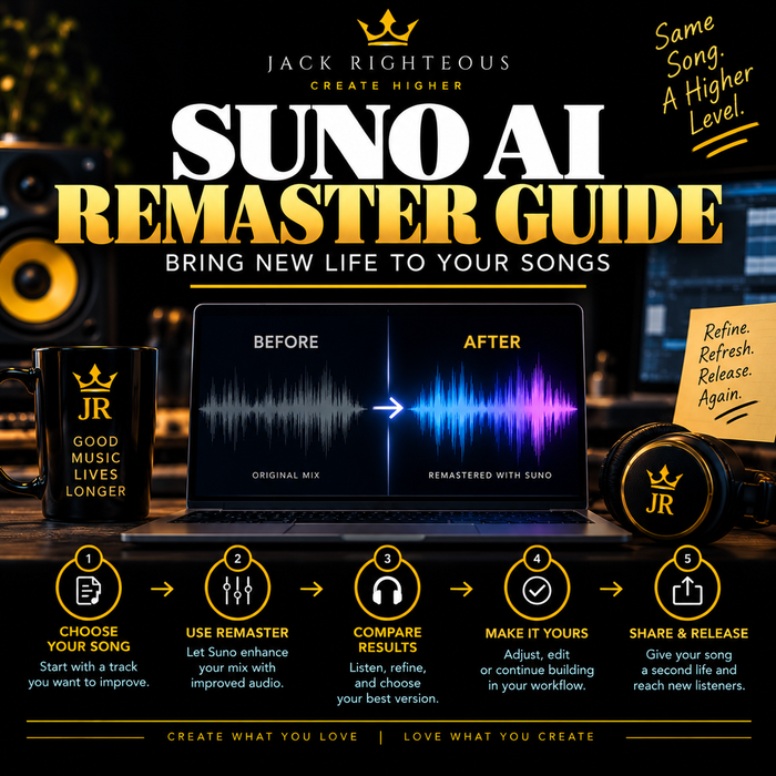 Suno Remaster Guide 2026: Improve Sound Without Losing the Original