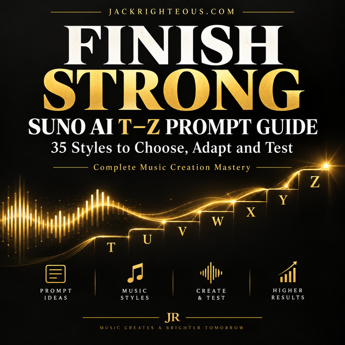 Suno AI T–Z Prompt Guide: 35 Styles to Choose, Adapt and Test