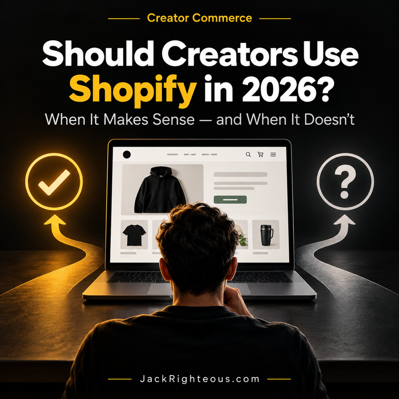 Should Creators Use Shopify in 2026? When It Makes Sense—and When It Doesn’t