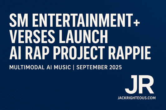 SM Entertainment teams with AI startup Verses to launch Rappie, an AI-powered multimodal rap platform with lyrics, vocals, avatars, and synced music videos in September 2025.