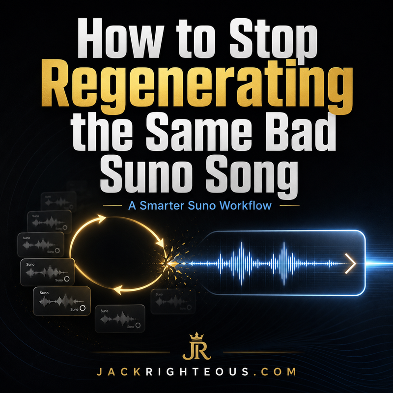 Suno troubleshooting workflow for stopping repeated bad generations by diagnosing the problem before regenerating