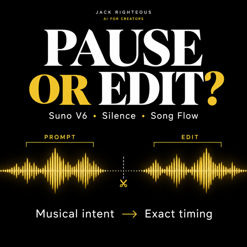 How to Control Pauses & Silence in Suno: Prompting vs Exact Timing