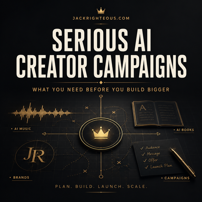 Serious AI Creator Campaigns guide for turning creative work into a focused campaign with clear goals, assets and measurement