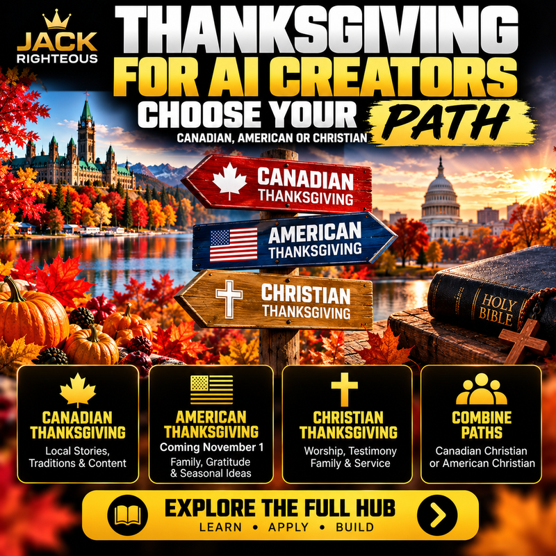 Thanksgiving for AI Creators: Canadian, American & Christian Creator Hub