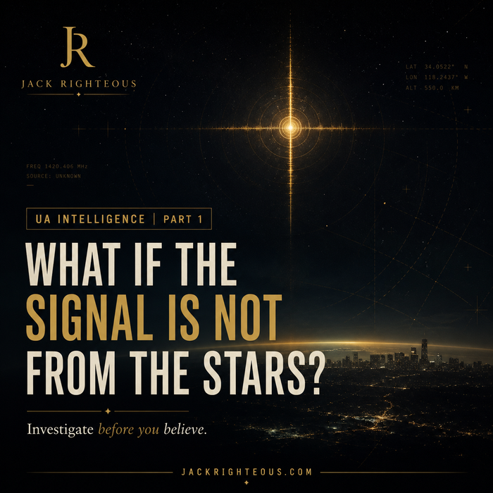 UA Intelligence Part 1 cover showing a mysterious signal above Earth, questioning whether the source is from the stars.