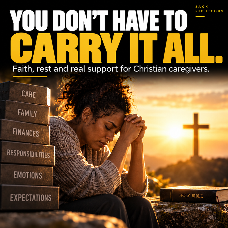 Jack Righteous Christian reflection cover about caregiving and the burden of being depended upon.