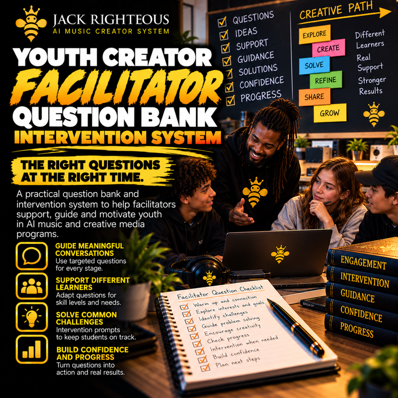 Youth Creator Facilitator Question Bank & Intervention System — JackRighteous.com article cover