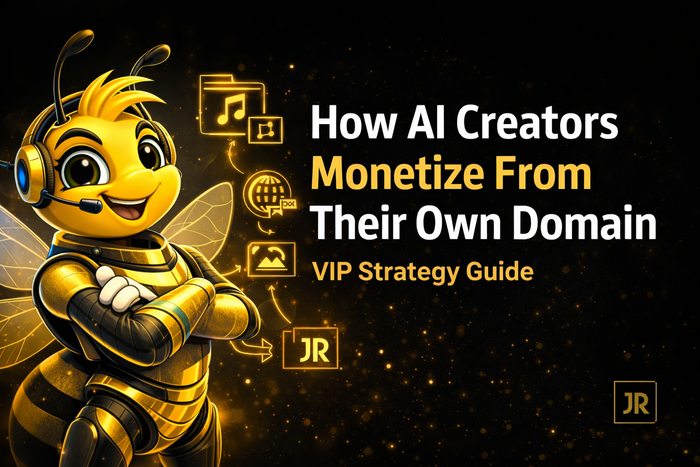 VIP guide to monetizing AI creator work from an owned domain with offers, audience pathways and direct customer relationships