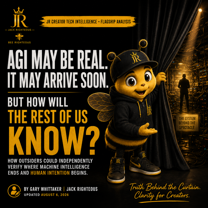 Bee Righteous pulls back the curtain on AGI claims, human intention, accountability and how outsiders could verify machine agency