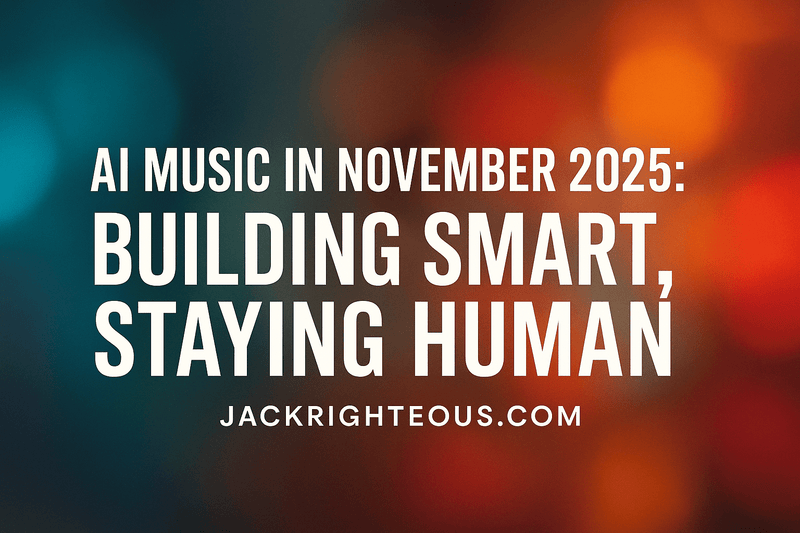 AI Music in Nov 2025: Market Moves & Creator Strategy - Jack Righteous