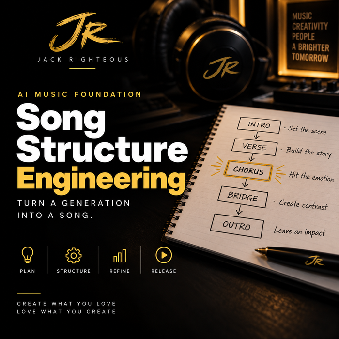 AI song structure engineering cover for building stronger verses, choruses and bridges