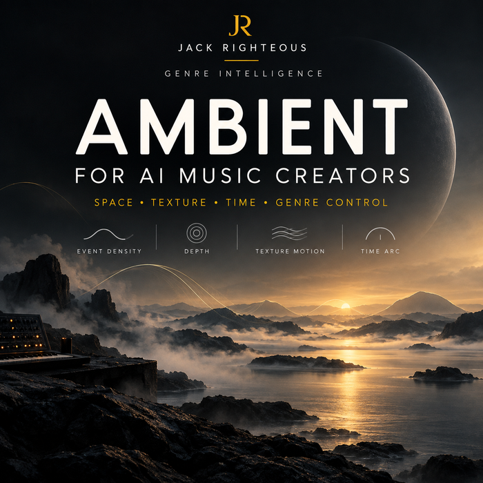 Ambient Genre Intelligence for AI music creators — space, texture, time, event density, depth, texture motion and time arc