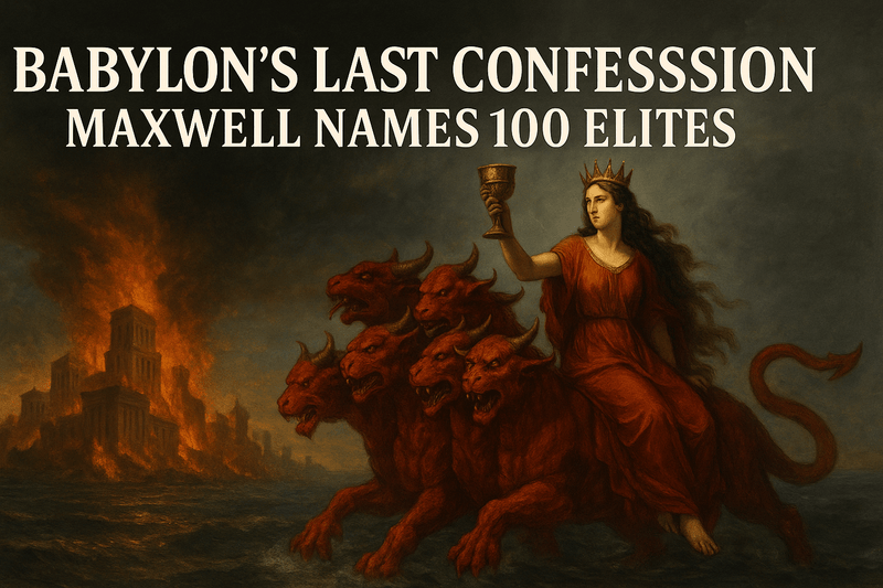 Babylon’s Last Confession: Maxwell Names 100 Elites - Jack Righteous