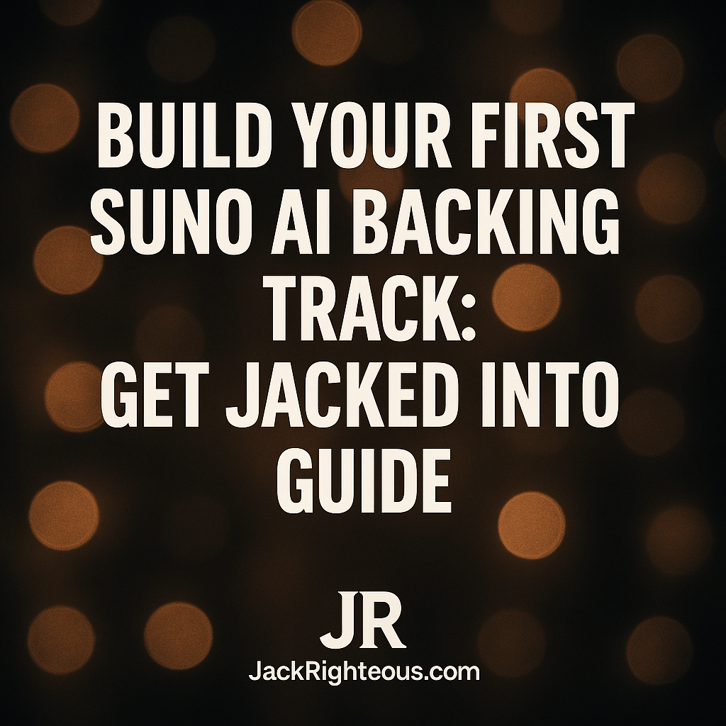 Build Your First Suno AI Backing Track: GET JACKED Guide - Jack Righteous