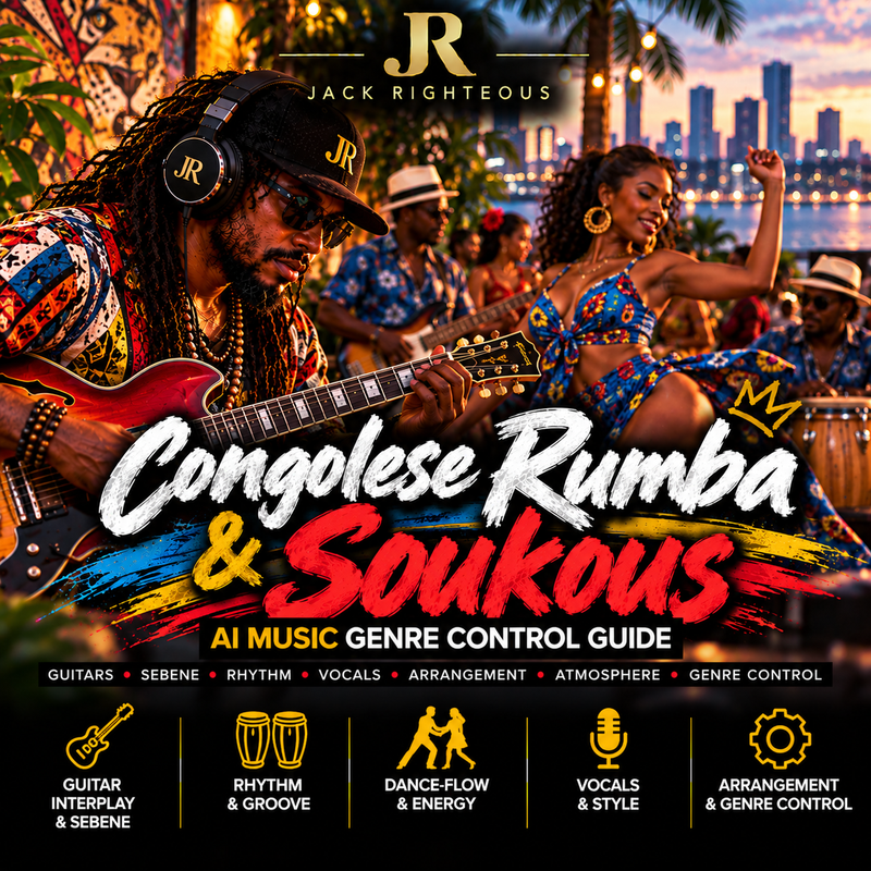 Congolese Rumba and Soukous Genre Intelligence for AI music creators — guitar interplay and sebene, rhythm and groove, dance-flow energy, vocals, arrangement and genre control