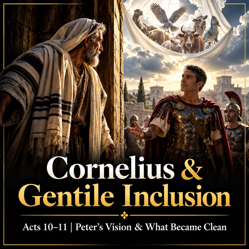 Cornelius and Gentile Inclusion: Acts 10–11, Peter’s vision and what became clean