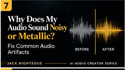 Why does ElevenLabs audio sound noisy or metallic?