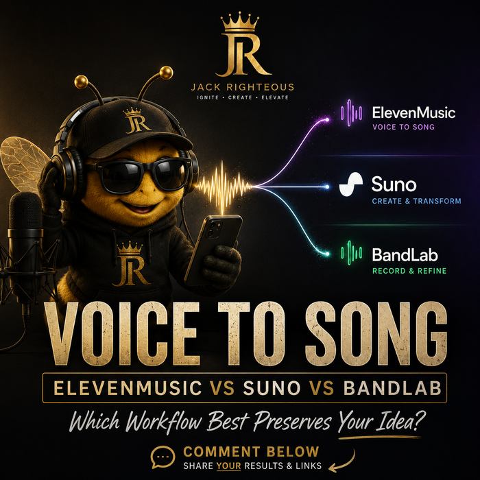 Bee Righteous compares ElevenMusic, Suno and BandLab for preserving melodies, vocals and song ideas.