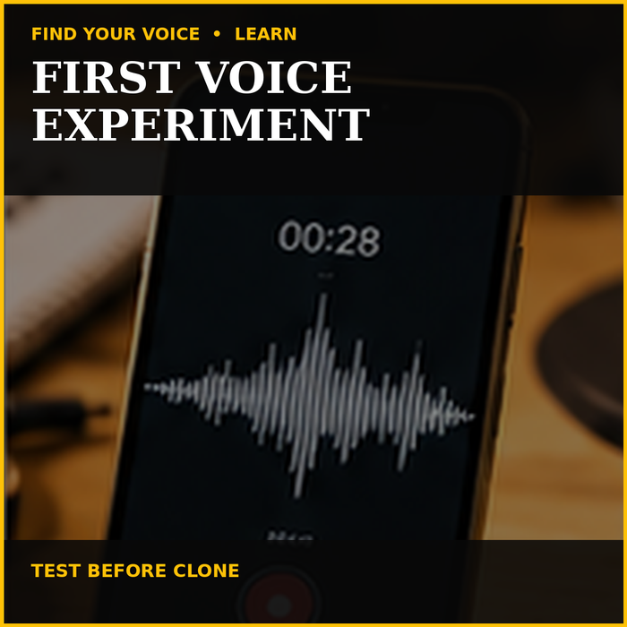Controlled A/B voice recording experiment with microphone, script and privacy-first AI workflow — Jack Righteous