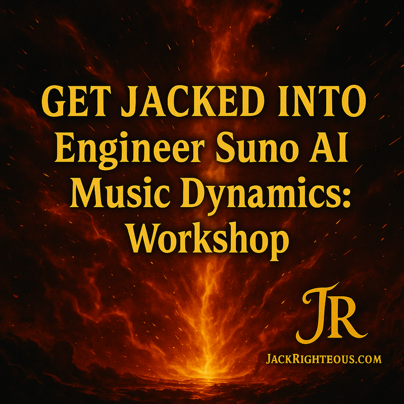 GET JACKED into Engineer Suno AI Music Dynamics: Workshop - Jack Righteous