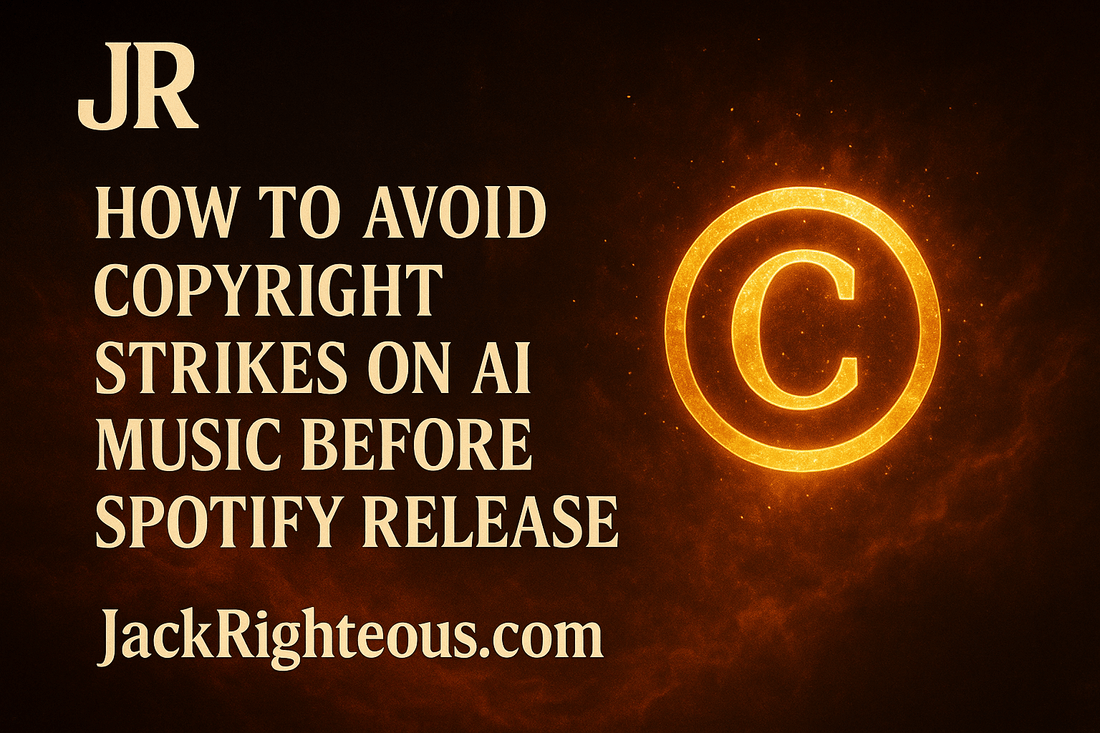 How to Avoid Copyright Strikes on AI Music Before Spotify Release - Jack Righteous