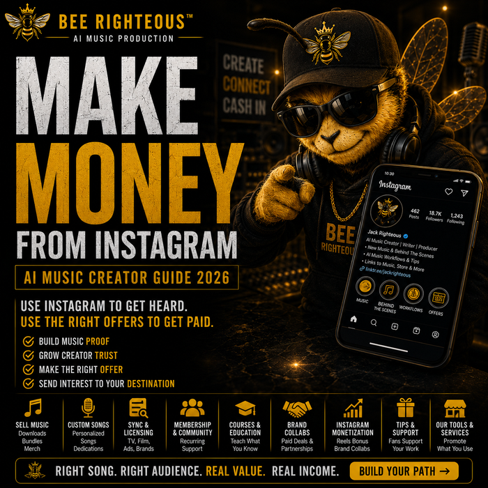 Instagram monetization guide for AI music creators covering creator revenue, audience growth and platform-ready content in 2026