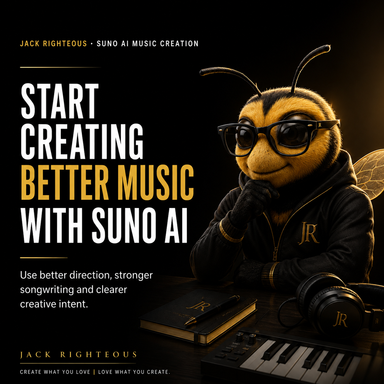 Jack Righteous guide helping Suno creators develop stronger music direction, workflows and creator growth