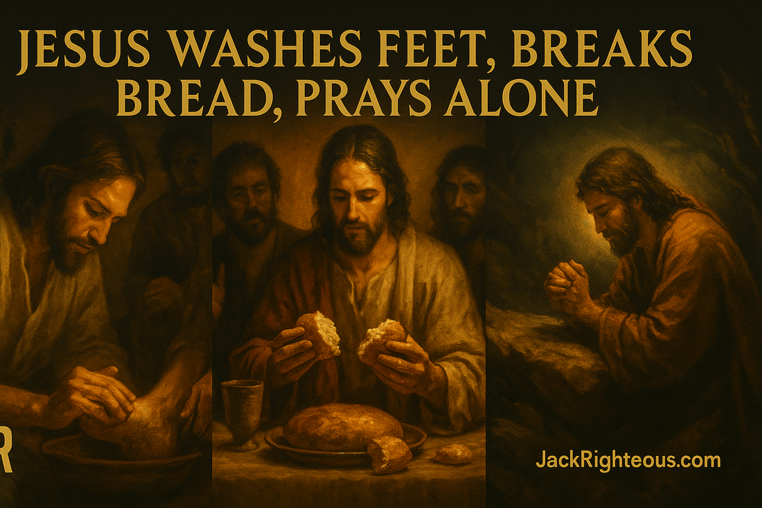 Jesus Washes Feet, Breaks Bread, Prays Alone - Jack Righteous