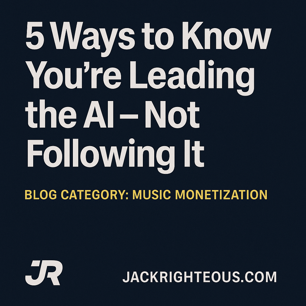 Lead the AI: 5 Signs You’re Building With Purpose - Jack Righteous