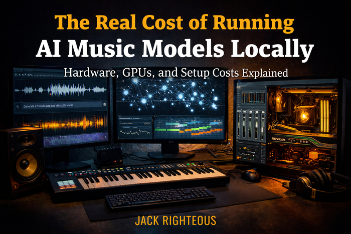 Local AI music setup guide covering GPU hardware, computer requirements, power use and realistic creator costs