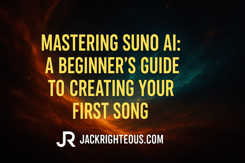 Mastering Suno AI: A Beginner's Guide to Creating Your First Song - Jack Righteous
