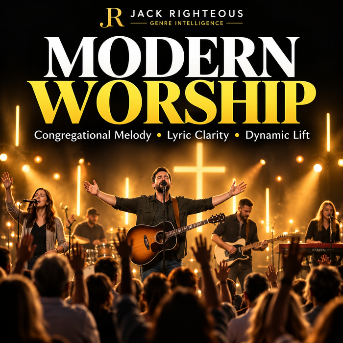 Modern Worship Genre Intelligence for AI music creators — congregational melody, lyric clarity, participation and dynamic lift