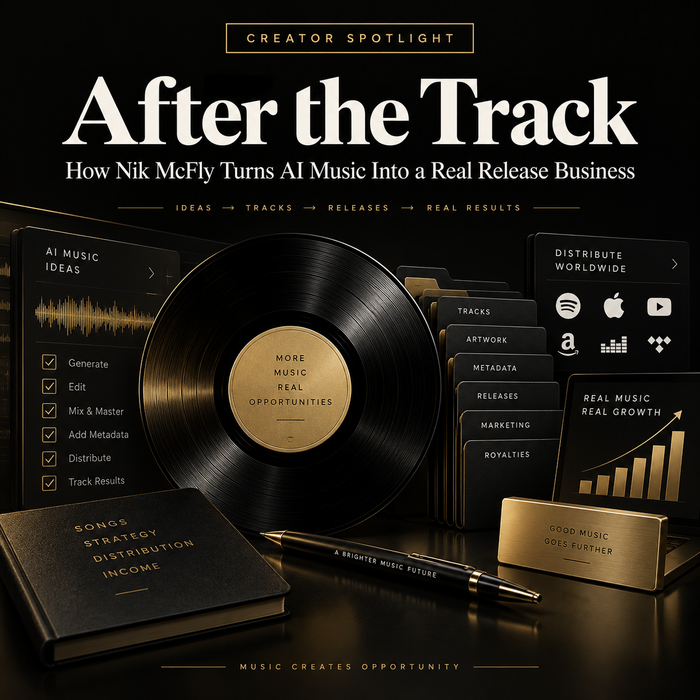 After the Track — Nik McFly AI music release business Creator Spotlight cover