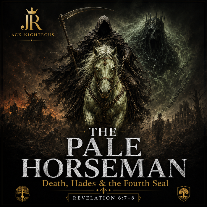 Pale Horseman of Revelation 6 symbolizing death, Hades, mortality and the fourth seal
