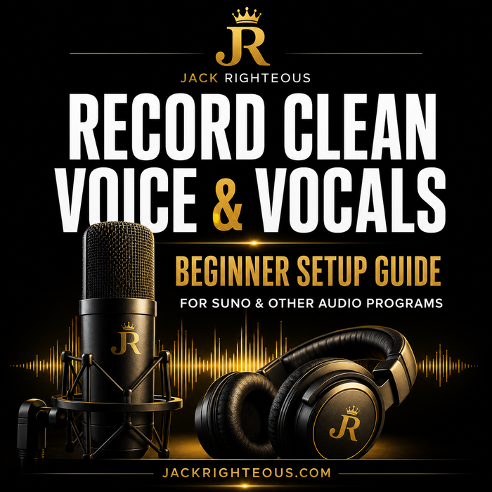 Beginner guide to recording clean voice and vocals with a simple microphone, headphone and room setup