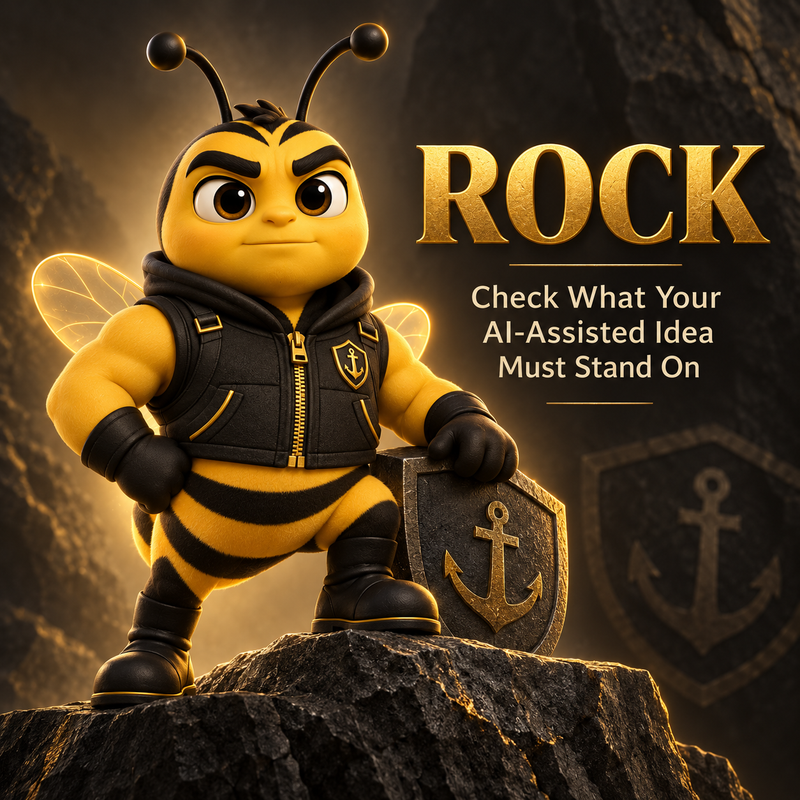 Rock character cover showing how to check the foundation of an AI-assisted idea before building further
