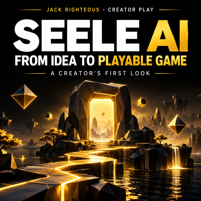 Seele AI First Look 2026 — From Idea to Playable Game | Jack Righteous