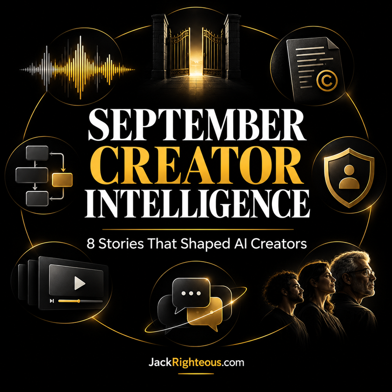 September 2026 Creator Intelligence — 8 stories that shaped AI creators