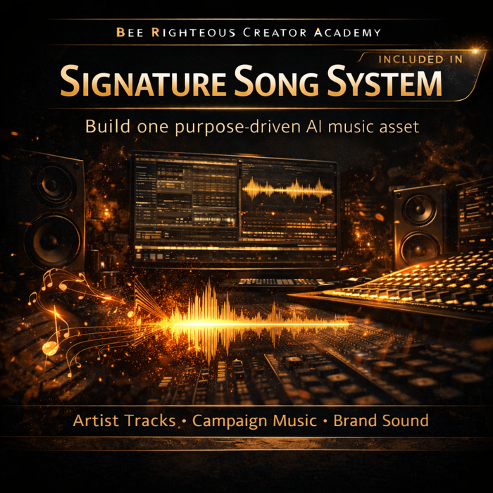 Signature song system for developing one defining creator track into a repeatable artistic and campaign foundation